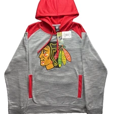 Chicago Blackhawks Mens Athletic Pullover Hoodie NHL Official Size 2XL XXL NWT