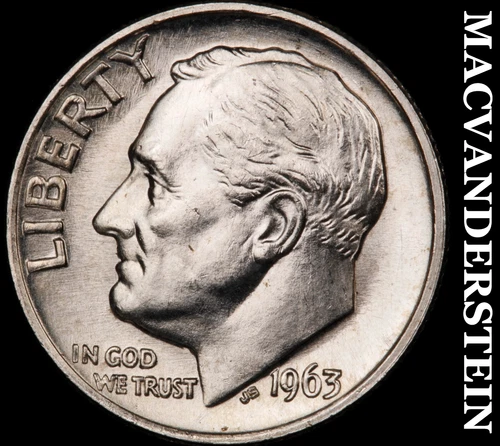 1963 Roosevelt Dime- Silver Choice Gem Brilliant Uncirculated Luster #i305