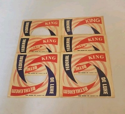 45 RPM 7'' RECORD SLEEVES CO. SLEEVE 6 PACK SEE PHOTOS King Records (SLV368)