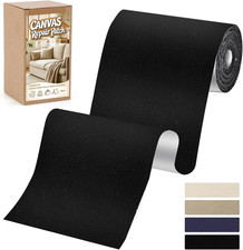Self-Adhesive Waterproof Canvas Repair Patch Kit, 4x79 Inches Black