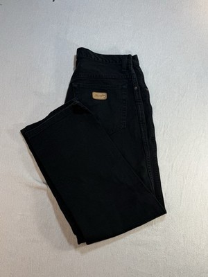 Wrangler Texas Jeans Straight Leg Black Mens W32 L30 Excellent Condition