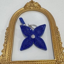 New Blue Flower Motif Keychain/Blue
