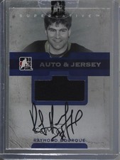 2007 ITG Superlative & Jersey Silver /50 Ray Bourque Raymond #AJ-RB Auto HOF 0a6