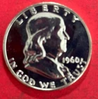 1960 US "PROOF" Franklin SILVER Half Dollar! Old US Coin!