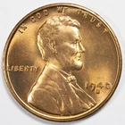 1940-S Lincoln Wheat Penny Choice BU Uncirculated RD, San Francisco Mint