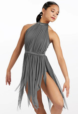Weissman Dance Costume The Leaving Song 13083 Gray - ADULT SMALL