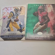 Panini Prizm & Topps Inception NFL Card Lot - Dickerson, Boldin, Serial 