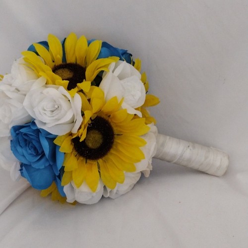 Sunflower and Rose Bridal Bouquet