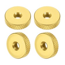 4Pcs M4x14mmx4mm Knurled Thumb Nuts, Yellow
