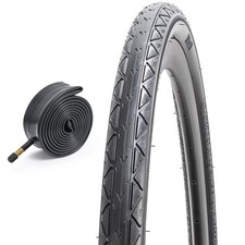 700x35C 37-622 Bike Tire and 700C Bike Tube AV48mm Single