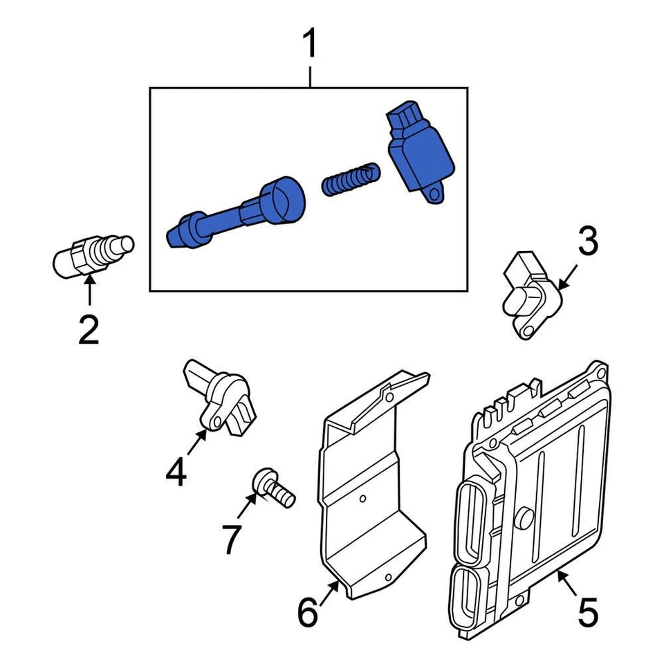 For Nissan Titan 2004-2007 Nissan 224487S015 Direct Ignition Coil Foto 2 de 2
