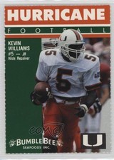 1992 Bumble Bee Miami Hurricanes Kevin Williams 0q3