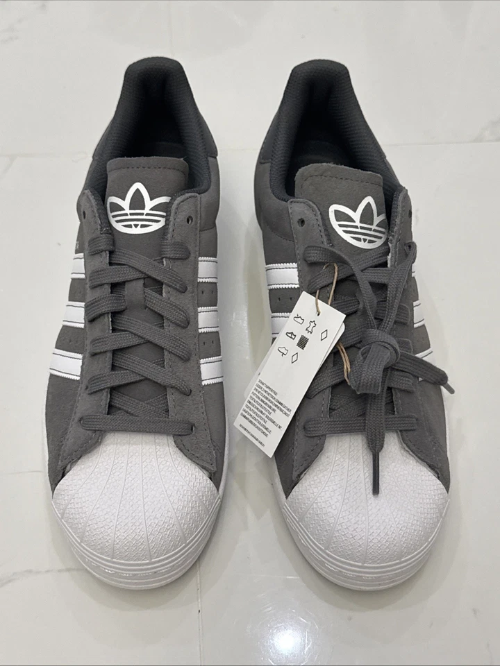 ADIDAS SUPERSTAR Grey Four Ftw White Grey Five Size 10 - Image 2 of 4