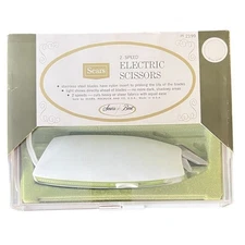 Vintage Sears Electric Scissors Stainless Steel Blades 2 Speed USA NOS Tested