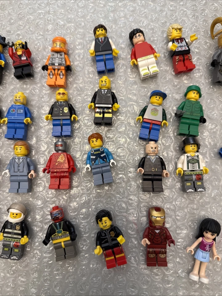 30 Authentic Various Themes Lego Minifigure Lot City Super Heroes MINIFIG - Image 3 of 4