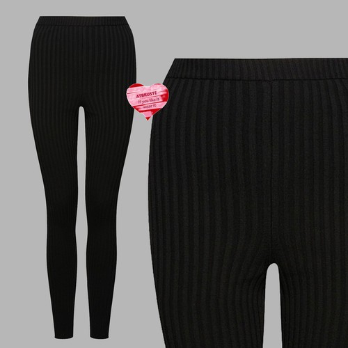 Wolford Merino Rib Leggings • S • black ... Rippstrick aus flauschigem Merino