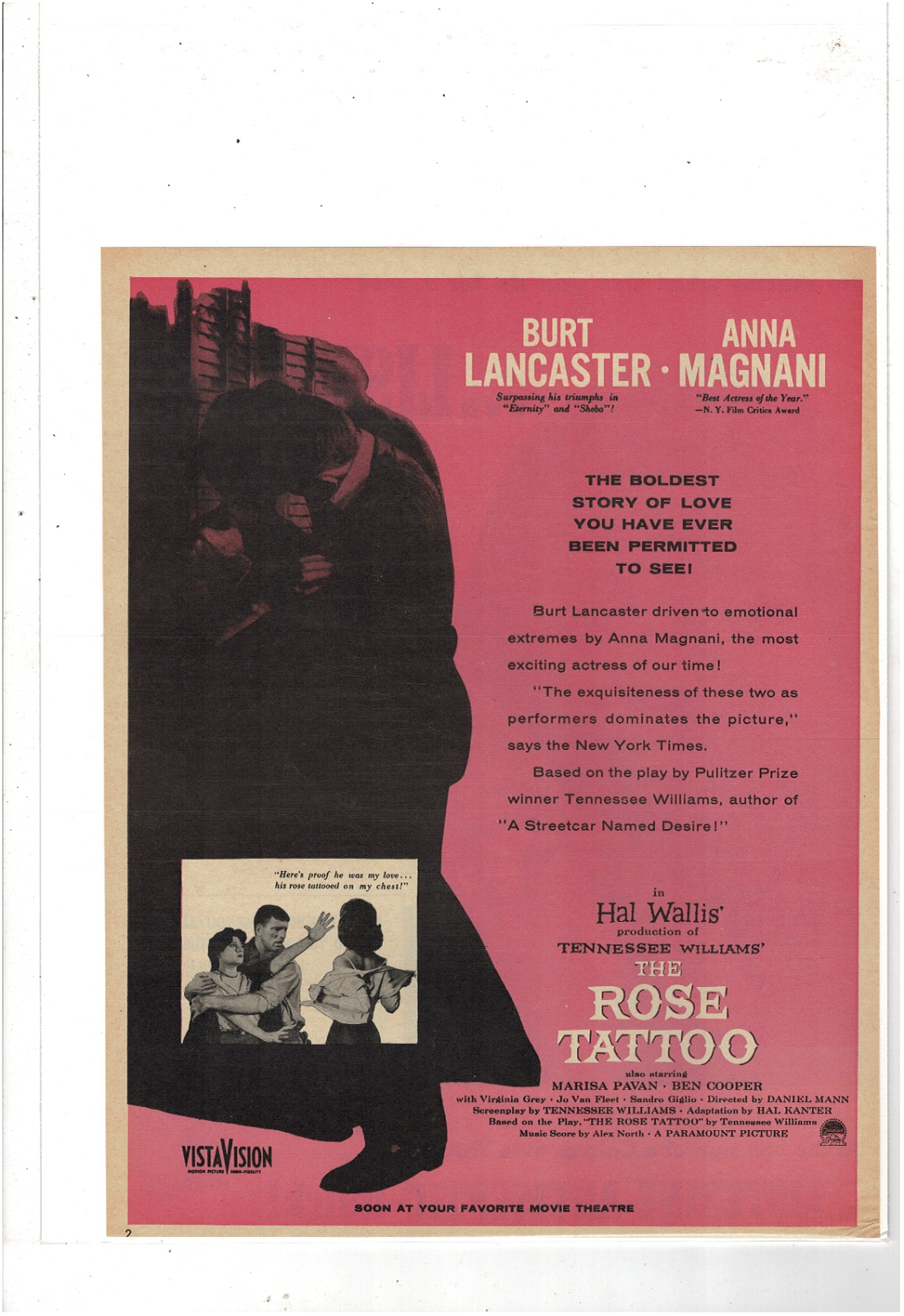 The Rose Tattoo PremiereRelease Date Dec 12 1955  TVWeek