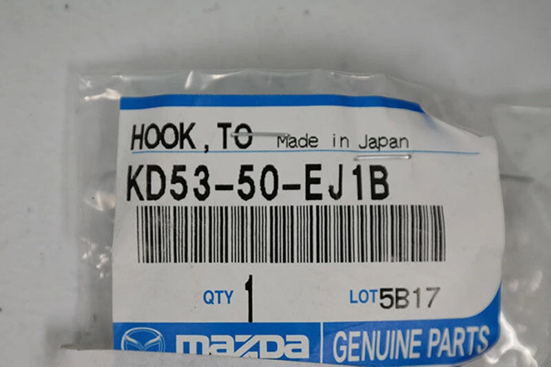 NEW OE GENUINE Mazda 2014-2024 Mazda3 Mazda6 MX-5 Miata Towing Hook KD53-50-EJ1B - Image 4 of 4