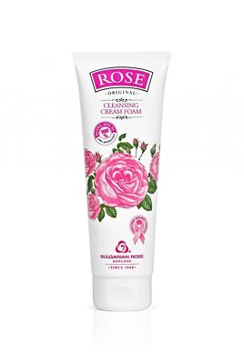 100% Natural Rose Oil & Rose Water CLEANSING CREAM FOAM gentle, in-depth -125ml