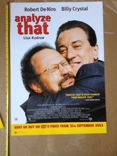 ANALYZE THAT Billy Crystal Robert De Niro ORIGINAL POSTER Video Shop DVD VHS