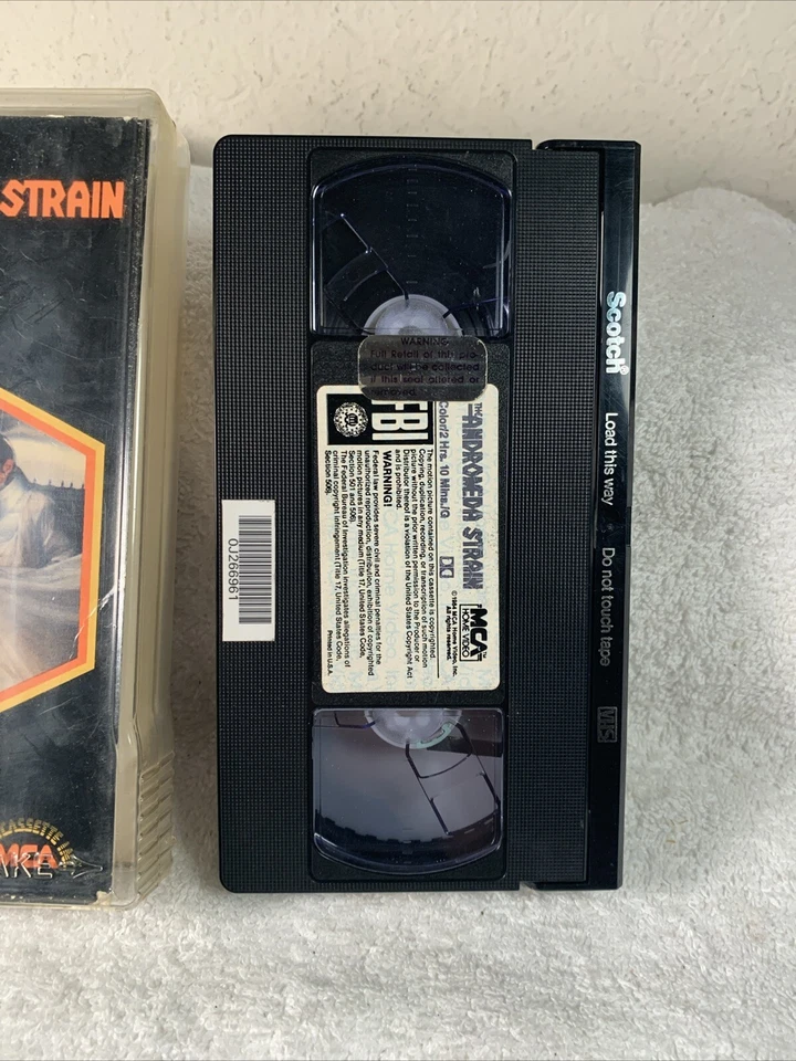 The Andromeda Strain Rare VHS 1971 MCA Universal Horror Sci Fi Aliens Super Rare - Image 4 of 4
