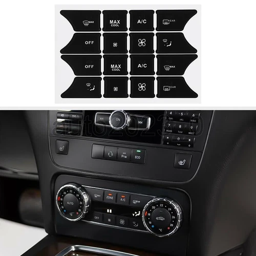 Button Repair Kit Window Switch Sticker For 2010-14 Mercedes Benz ML350 A B E350 - Foto 5 di 10