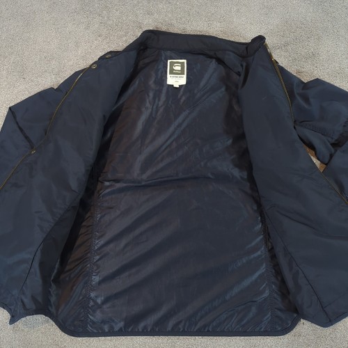 G-Star Jacket Mens Large Black GSR 5620 Overshirt Military Coat Shirt Biker - Picture 8 of 12