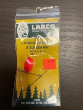 Lakco Weighted Spearing Sucker Pin Orange 631SP