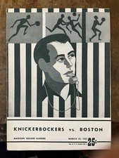 1953 East Div. Finals N.Y.Knicks v Celtics NBA Playoff Basketball program/Cousy!