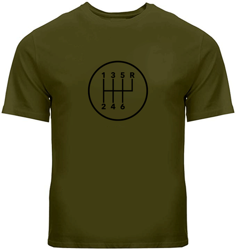 Manual Transmission Pattern 6 Speed Stick Shift Gears Cars T-Shirt Gear Shifter - Picture 17 of 34