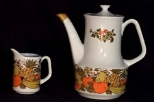 Vintage Stylecraft Teapot with Matching Creamer 