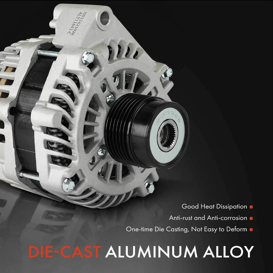 Alternador para Chevrolet Caprice 11-17 6.0L 170A 12V CW polea embrague 6 ranuras Foto 4 de 4