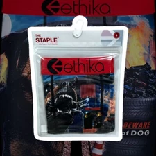 NEW Ethika Men's Underwear Boxer Brief The Staple Size Small Beware Of Dog