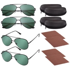 1/2/3/4 PACK Aviator Polarized Sunglasses for Women and Men Sun Glasses UV400