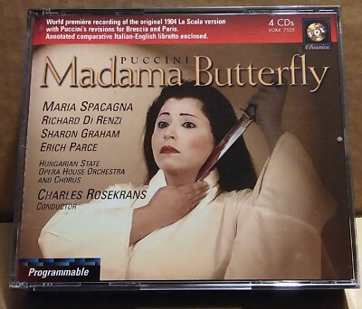 RARE - PUCCINI MADAMA BUTTERFLY 4 PROGRAMMABLE CD VOX CHARLES