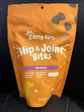 Zesty Paws Hip Joint Bites for Dogs, For Hip Joint Health, Duck Flavor, 60ct