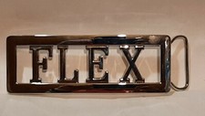 FLEX Custom Personalized Name Belt Buckle -Put your name or word on Buckle