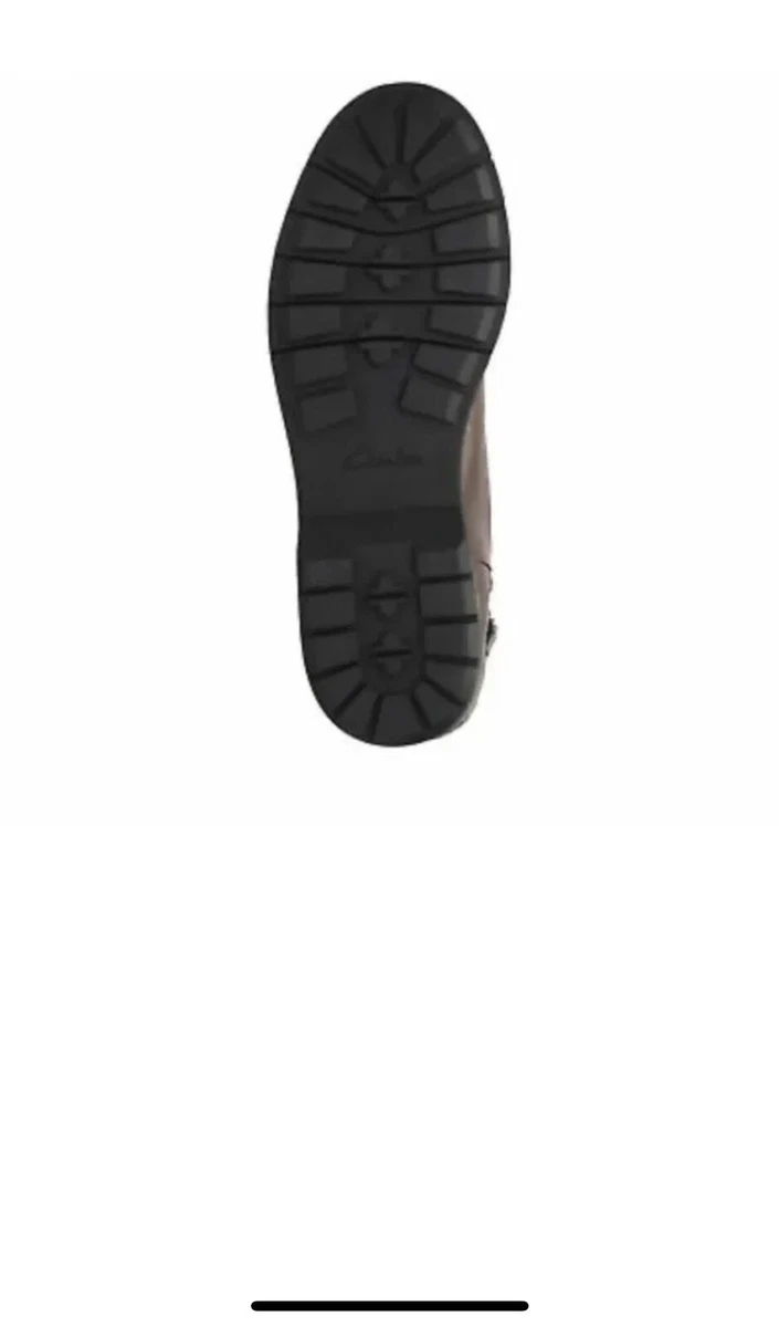 BNIB Clarks Womens KORIK SKY GTX Tan Leather Waterproof Long Boots