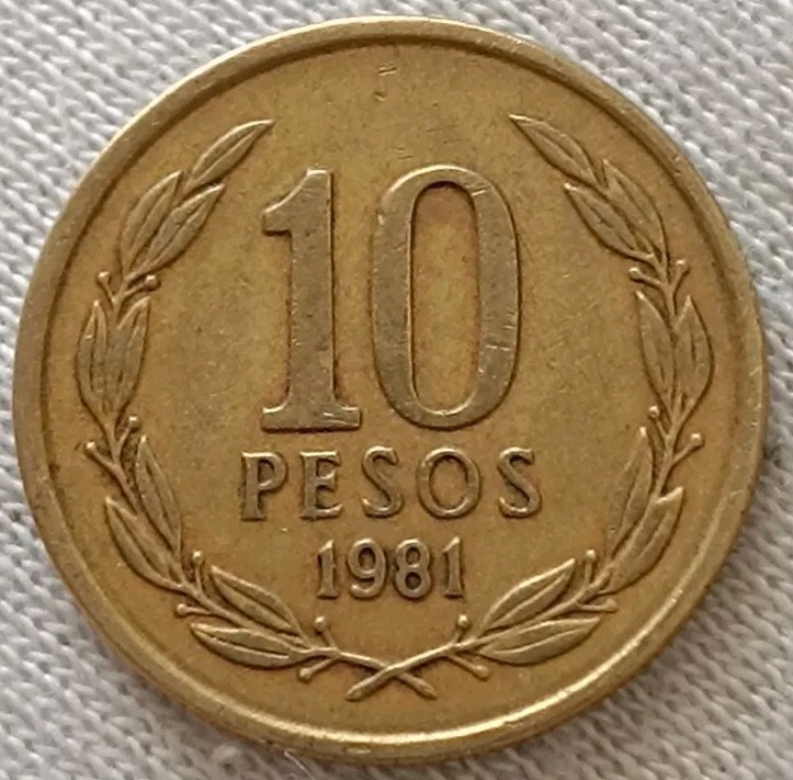 🇨🇱 CILE CHILE 🇨🇱 COIN 10 PESOS 1981 DA COLLEZIONE eBay