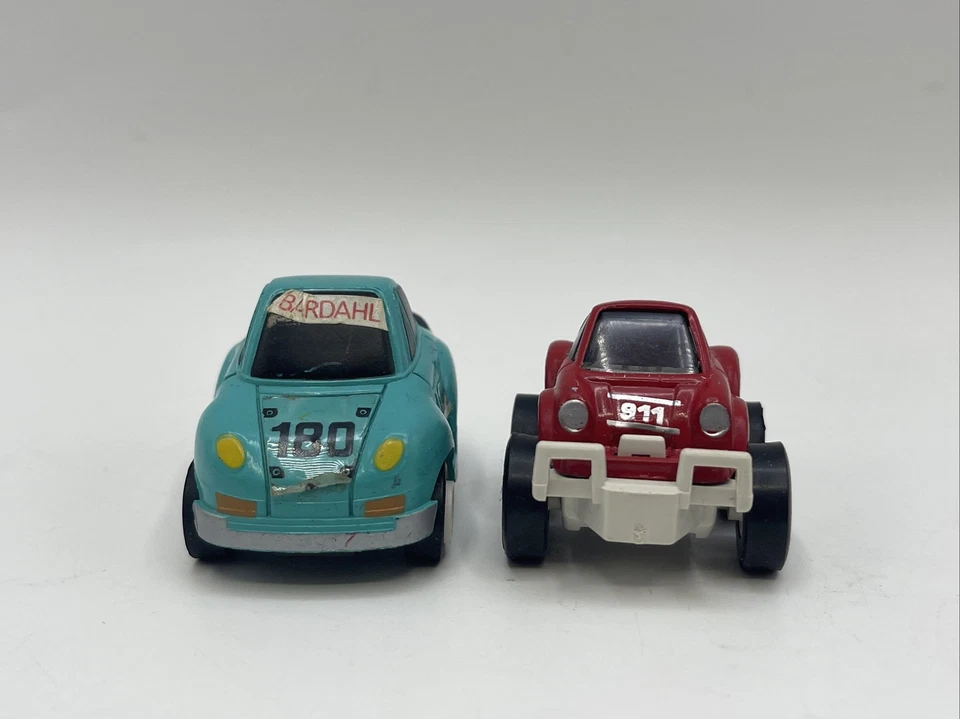 Mini Porsche DIL de los 80 lote 2 coches retrocededores vintage raro Foto 2 de 4