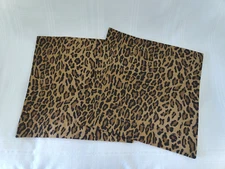 2 RALPH LAUREN ARAGON LEOPARD TOSS PILLOW COVER SHAMS (16x16 inch) New