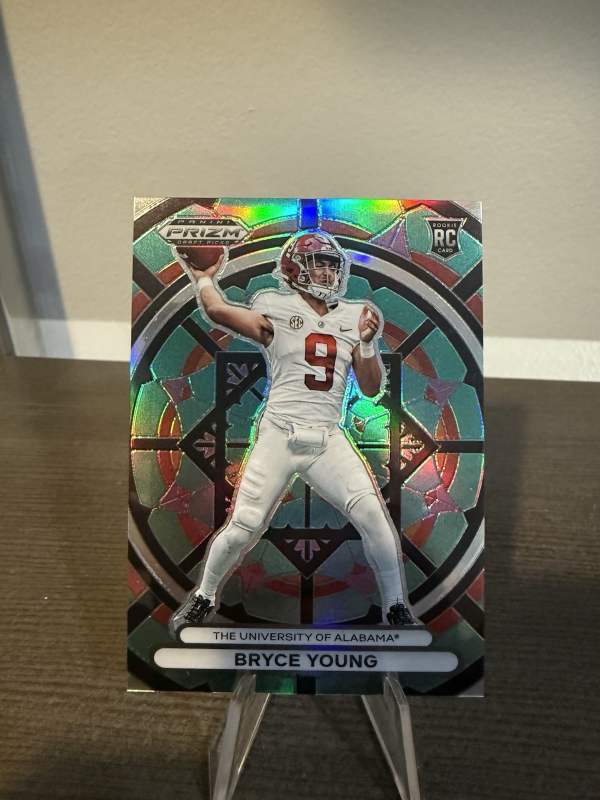 2023 Prizm Draft Picks Bryce Young Stained Glass RC Rookie SSP Panthers