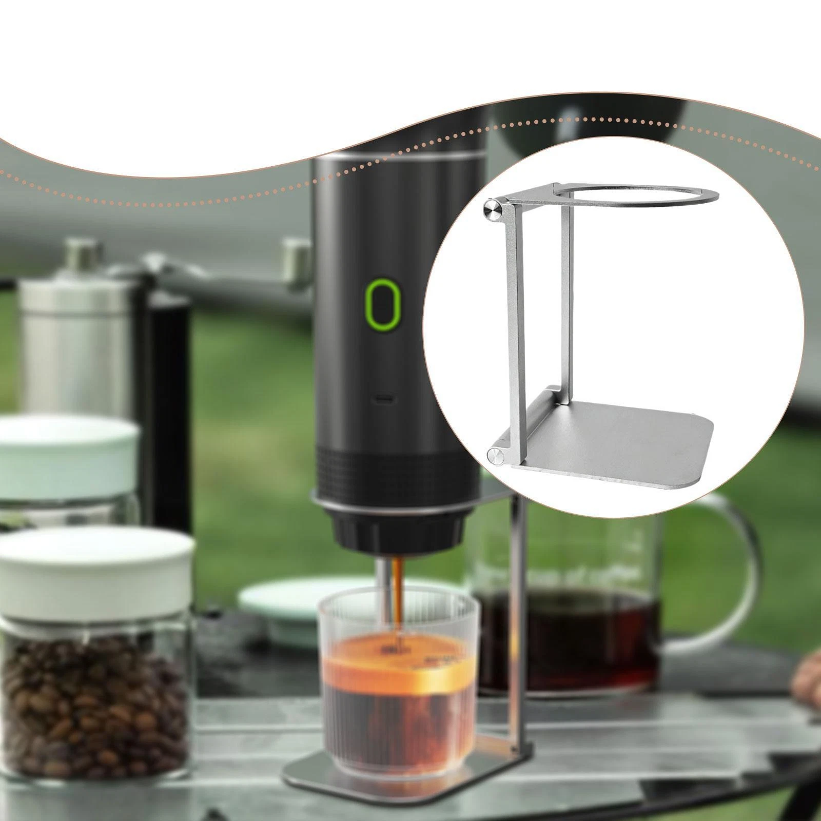 Foldable Pour over Coffee Dripper Stand Practical Shop Lightweight Portable Home