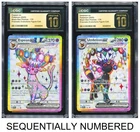 Pokemon CGC 10*2 PRISTINE Espeon ex & Umbreon ex Promo 2025 PRE Figure Coll. ENG