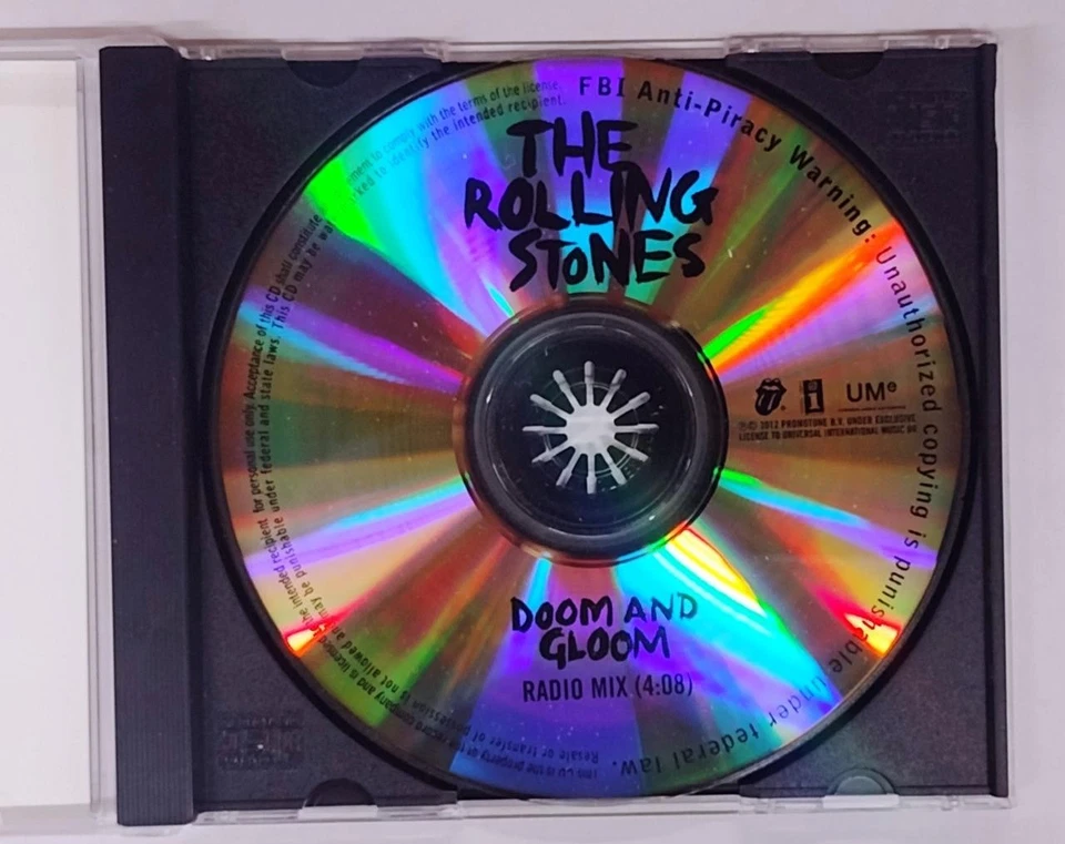 Doom And Gloom by The Rolling Stones (CDr, Single, Promo, 2012, Radio Mix) - Image 3 of 3