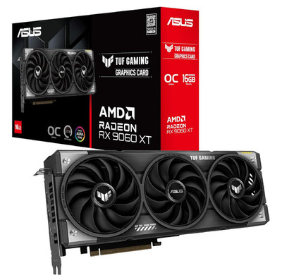 ASUS AMD Radeon RX 9060 XT Video Card 16GB GDDR6 OC Edition TUF-RX9060XT-O16G-GA