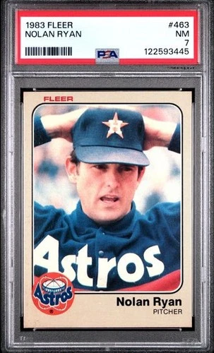 1983 Fleer #463 Nolan Ryan PSA 7 NM Houston Astros HOF