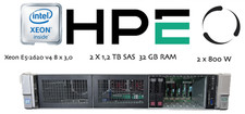 HPE ProLiant DL380 G9 Server Xeon E5-2620 V4 32 RAM 2 X 1,2 TB SAS 440ar RAID