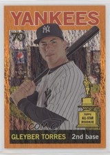 2021 All-Star Rookie Cup Base Image Orange Holofractor 18/25 Gleyber Torres o7m