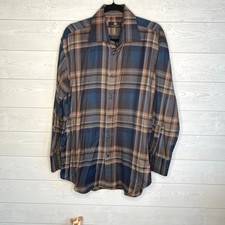 Circle of Gentlemen plaid button front dress shirt size 17x43 Aaron1-b